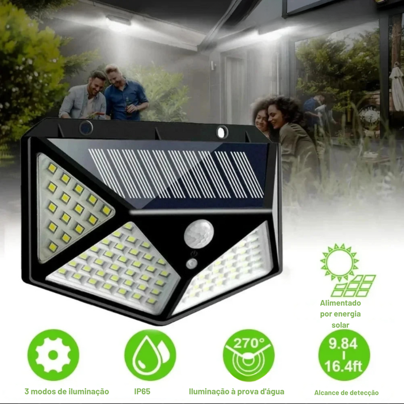 LÂMPADA LED A PROVA D'AGUA COM SENSOR DE MOVIMENTO