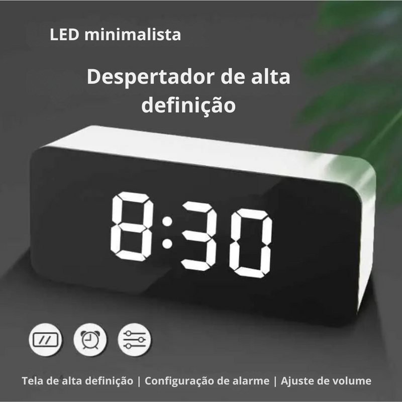 RELÓGIO DESPERTADOR DE LED